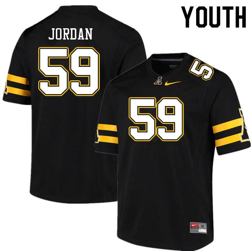 Youth #59 Andrew Jordan Appalachian State Mountaineers College Football Jerseys Sale-Black